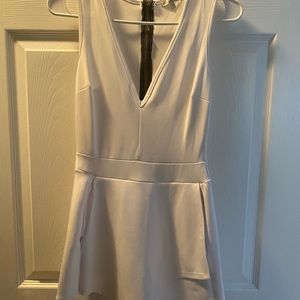 Charlotte Russe white romper- size S- worn once!